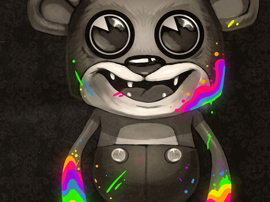 Un osito muy psicodelico