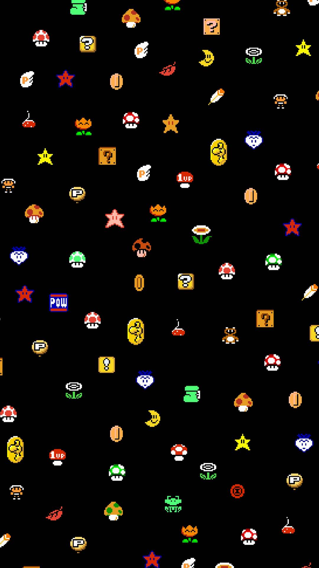 Wallpaper HD Iconos Mario Bros