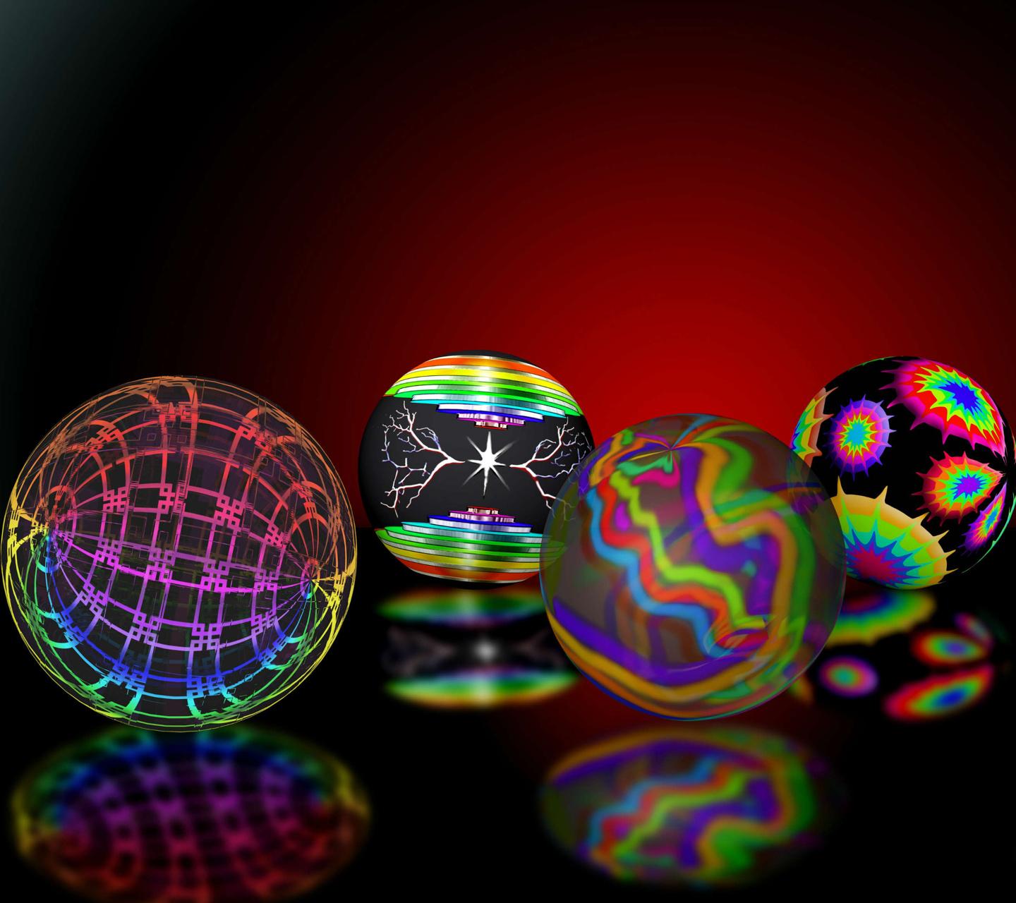 3d balls abstract