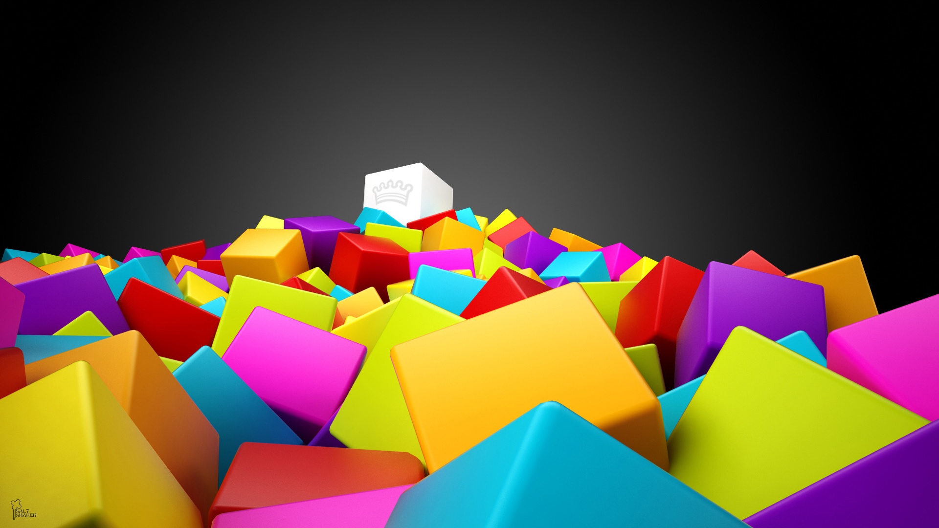 3d colorful squares