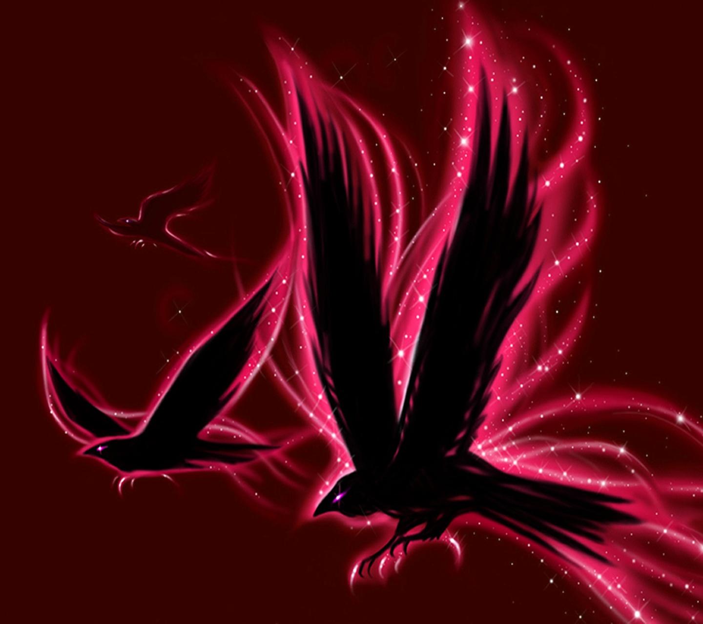Abstract Raven Red