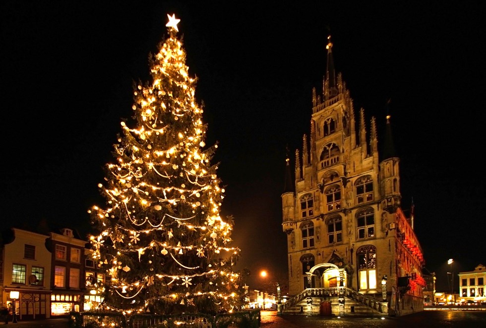 Fondos de Pantalla Arbol de Navidad en Gouda Holanda