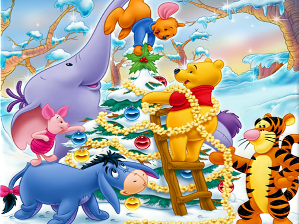 Fondos hd caricaturas de navidad winnie pooh