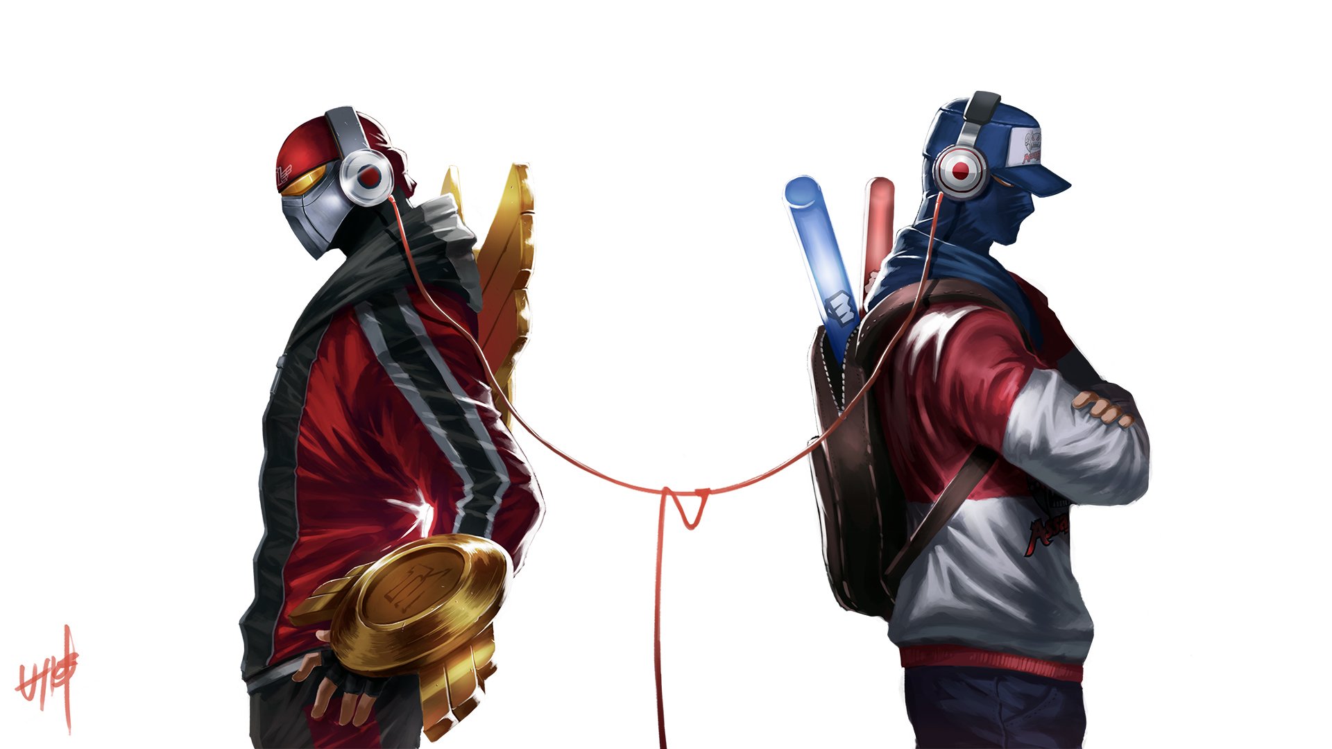 Zed Y Shen enfrentados en este fondo de pantalla lol