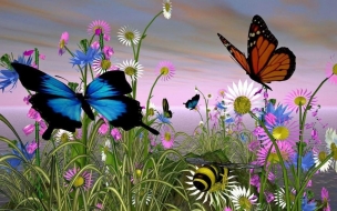 Fondo de pantalla mariposas volando