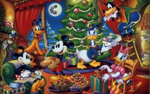 Fondos de Pantalla Arbol de Navidad Mickey Mouse y sus Amigos