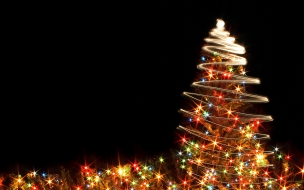 Christmas wallpapers free crazy chrsitmas tree with lights