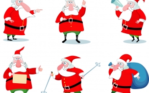 Fondos hd Cartoon Christmas Santa Claus