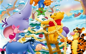 Fondos hd caricaturas de navidad winnie pooh