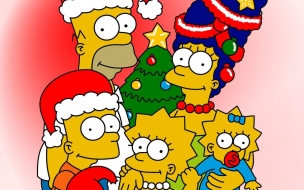 Fondos hd los Simpson en Navidad