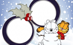 Fondos hd Garfield se hizo el mismo con nieve