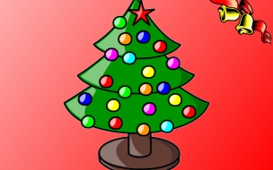 Arbol de navidad con dulces