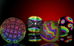 3d balls abstract