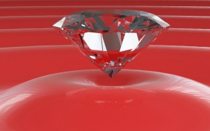 Diamond in red