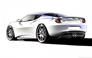 Lotus Evora Sketch 2 wallpaper