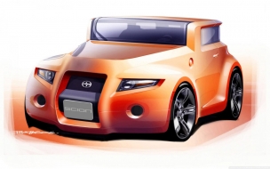 Scion Hako Concept Sketch wallpaper