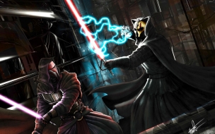 Darth Nihilus Vs Darth Revan wallpaper