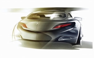 Mercedes Benz Sketch 1 wallpaper