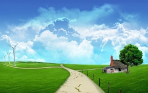 Fondo de pantalla de Molinos de viento