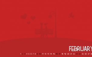 February valentine calendar