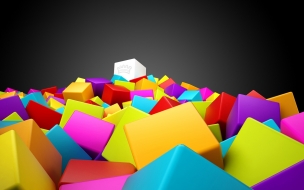 3d colorful squares