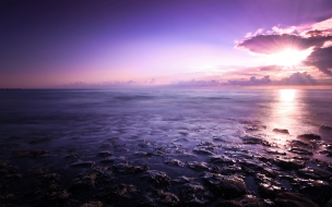 Purple seascape