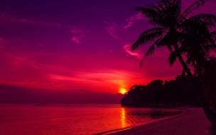 Thailand beach sunset