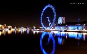 London eye river thames