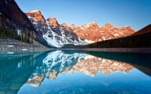 Moraine lake reflections wide