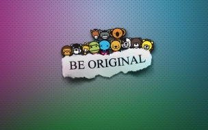 Fondo Be Original y Personajes