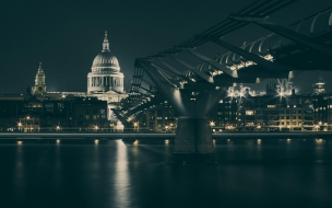 Uk 2560x1440 bridge night river