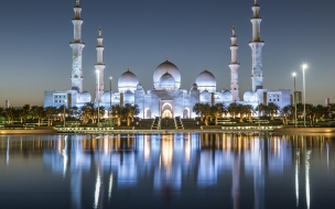 Sheikh zayed mosque 2560x1440 abu dhabi 4k