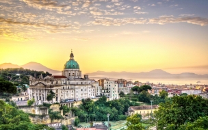 Italy 2560x1440 naples napoli city sky clouds hotel travel