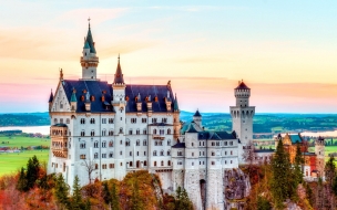 Castle 2560x1440 neuschwanstein alps autumn bavaria germany mountain