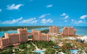 Bahamas 2560x1440 island resort hotel sea ocean travel booking pool