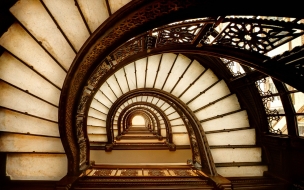 Black and white stairs 2560x1440 tourism travel