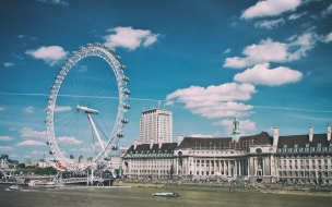 London eye 2560x1440 thames london england