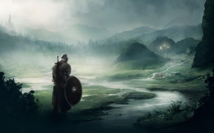 Dark souls 2560x1440 fan art warrior 5k