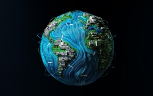 Fondo de pantalla de Planet 2560x1440 earth dark 5k