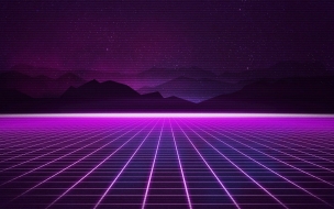 Retrowave 2560x1440 purple lines 4k