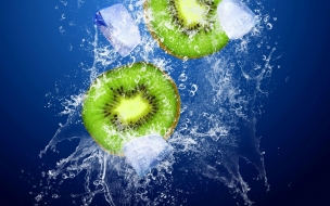 Kiwi 2560x1440 ice underwater 4k