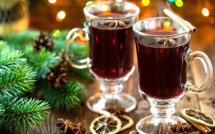 Mulled wine 2560x1440 orange cinnamon cookies fir tree 5k