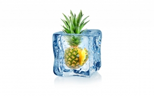 Pineapple 2560x1440 fruit ice 5k