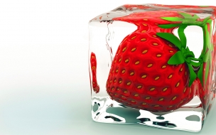 Strawberry 2560x1440 ice 8k