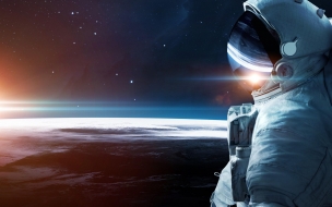 Astronaut 2560x1440 stars space galaxy 5k