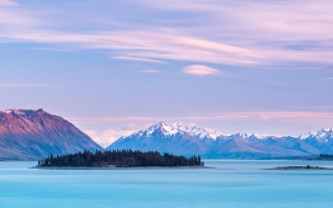 Lake tekapo 2560x1440 new zealand mountains sky clouds 8k