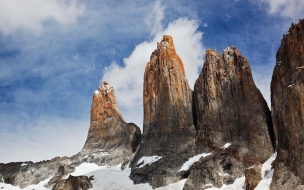 Torres del paine 2560x1440 chile sky mountains 4k