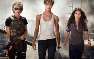 Terminator dark fate 2560x1440 mackenzie davis linda hamilton natalia