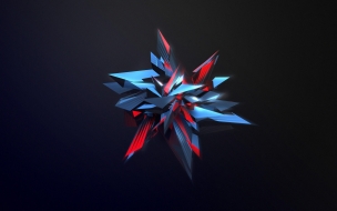 3d 2560x1440 abstract shapes glass 4k