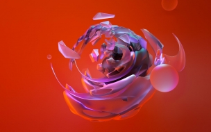 3d 2560x1440 sphere abstract shapes 4k